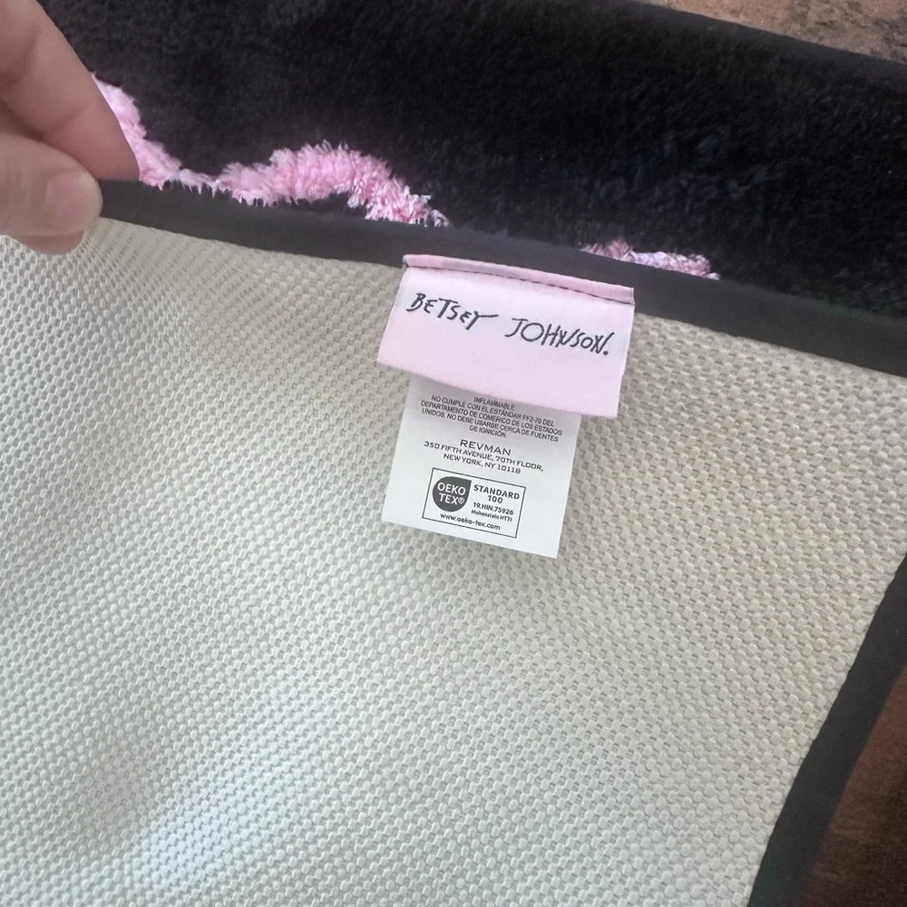 Betsey Johnson Black Pumpkin Cherries Halloween Bath Rug 20 x 32 NEW